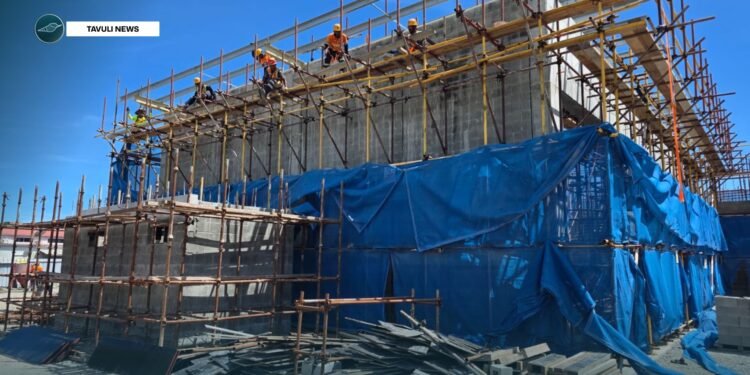 Current stage of the building works is in progress.