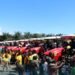 The 12 tractors handed over to the 12 Green Economic Zones in May this year.