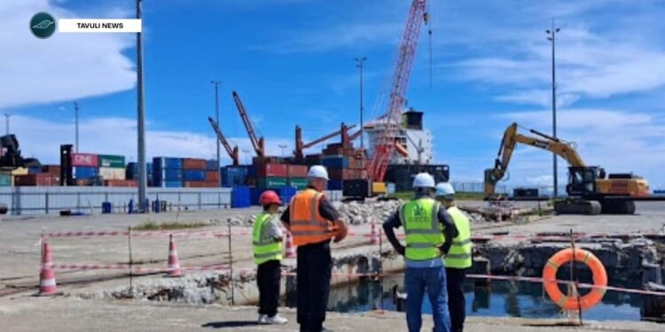 Honiara Port’s International Wharf Upgrade Underway