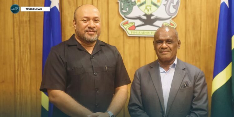 HE William Soaki and PM Manele