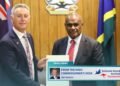 His Excellency Jeff Roach, the new Australian High Commissioner to Solomon Islands, formally presented his credentials to Solomon Islands Prime Minister Jeremiah Manele.