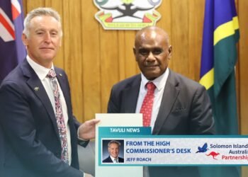 His Excellency Jeff Roach, the new Australian High Commissioner to Solomon Islands, formally presented his credentials to Solomon Islands Prime Minister Jeremiah Manele.