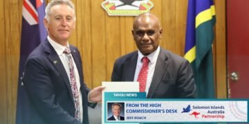 His Excellency Jeff Roach, the new Australian High Commissioner to Solomon Islands, formally presented his credentials to Solomon Islands Prime Minister Jeremiah Manele.