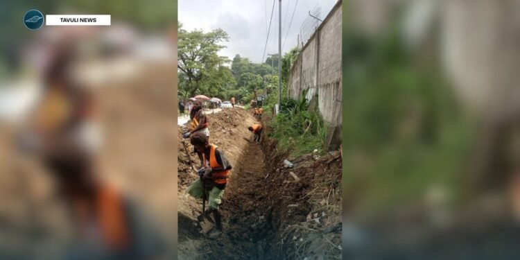 This week they carry out initial works on the Rifle Range road by drainage, overgrown vegetation clearance, and next will be sealing specific sections.