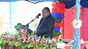 Master of Ceremony MID’s Deputy Secretary Corporate, Andrew Houlia.