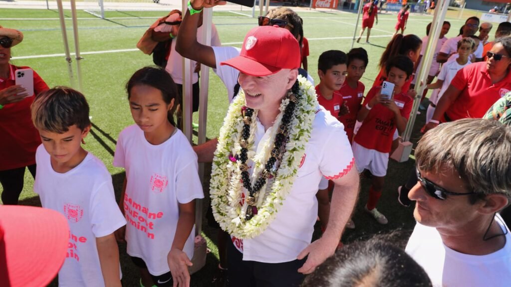 FIFA President Gianni Infantino in Tahiti in 2023. (Photo FIFA) FIFA President Gianni Infantino in Tahiti in 2023. (Photo FIFA)