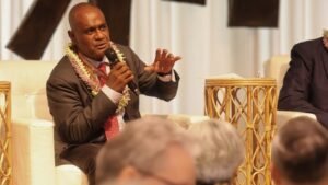  PM Manele responding to question