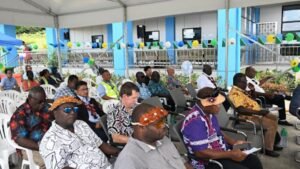 Guests witnessing the handover and opening ceremony.