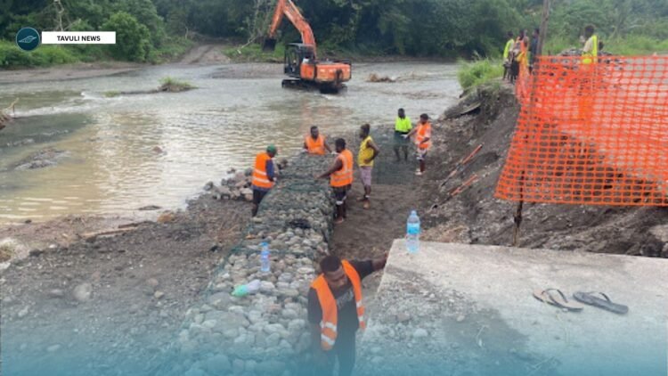Gabion reinstatement works at Kohi cell culverts.