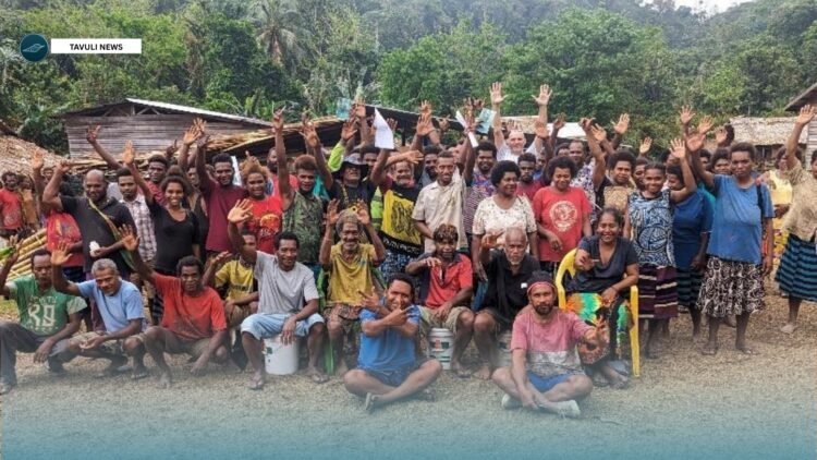 Land-use planning participants after a workshop. Photo: Kevin Sura.