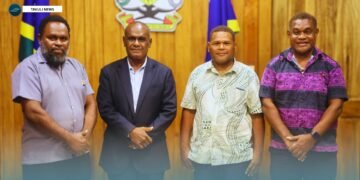 PRIME MINISTER MANELE RECEIVES MALAITA PREMIER; SOE COORDINATION CRITICAL TO AUKI ROAD TIMELINE