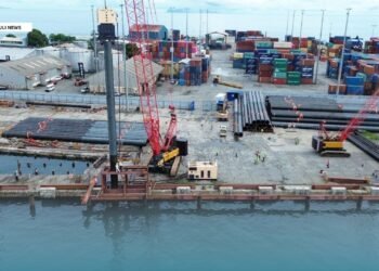 Piling Works Begin at Honiara International Wharf