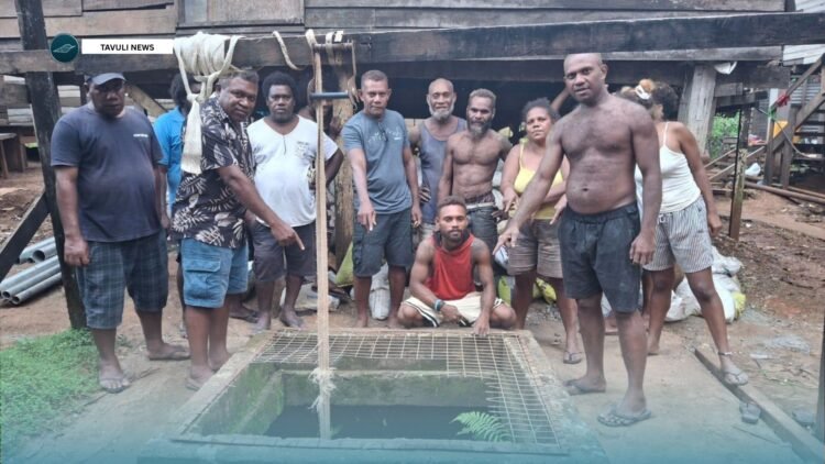 The current state of the borehole, which the project support provided by the Central Honiara Constituency Office will help improve.