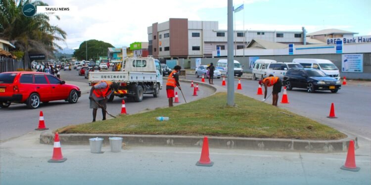 CAUSE II Kerb Painting Works Begin in Honiara 