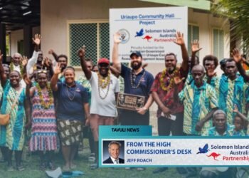 Uriaupo community in South Vella La Vella, Western Province proudly opening of their community hall.