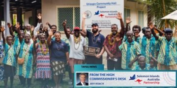 Uriaupo community in South Vella La Vella, Western Province proudly opening of their community hall.