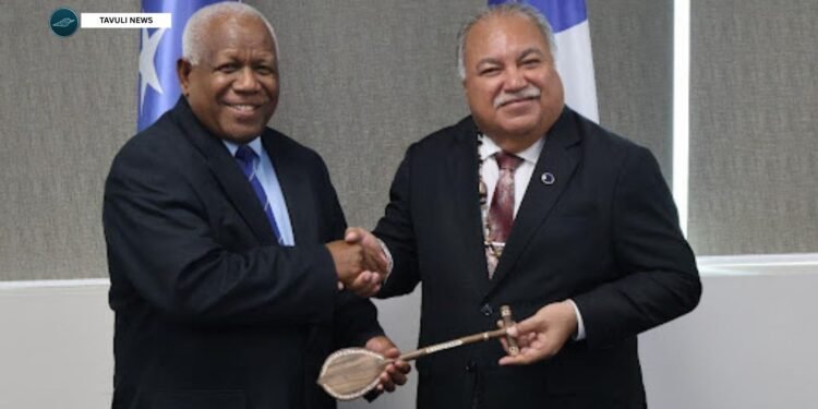 Minister Hou Chairs Special Pacific Islands Forum Foreign Ministers Meeting from Honiara