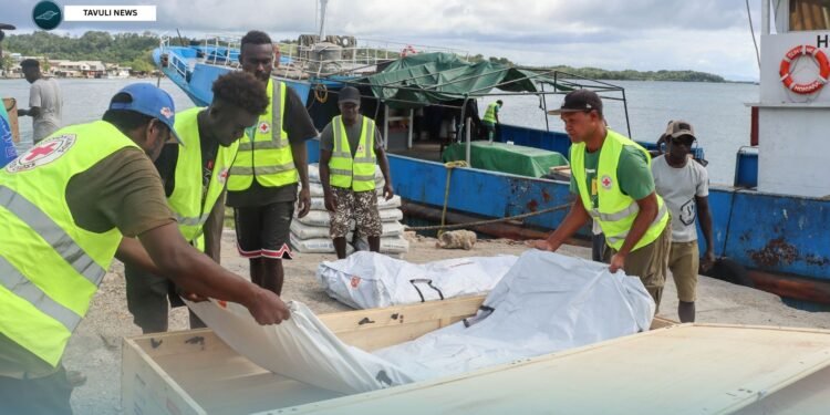 Distribution of emergency education materials for affected schools in Simbo and Ranongga 