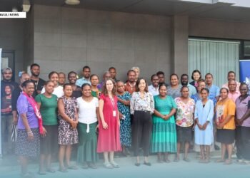 Participants from the Civil Society who attended the Training-of-Trainers Programme and representatives from the UN Development Programme (UNDP) and the British High Commission in Honiara.