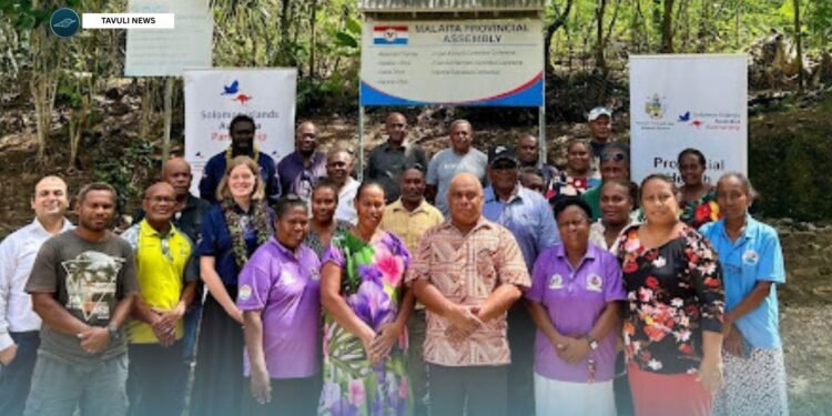 Group photo of Malaita Health Summit participants.