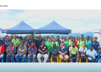 Pictured fourth from left MECDM Minister, the Hon. Wayne Ghemu, along with government officials and volunteers taking part in the World Environment Day initiative at Bloody Ridge National Peace Park.