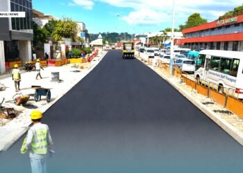 Road Sealing Works Progressing Well on Hotbread Roundabout – Central Market