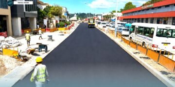 Road Sealing Works Progressing Well on Hotbread Roundabout – Central Market