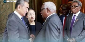 Foreign Minister, Rick Houenipwela Held Talks with Chinese ForeignMinister H.E. Wang Yi