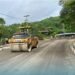 ​ Road Construction Progress in Auki Town: Bitumen Spraying and Prime Coat Application Underway