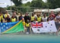 AUSTRALIAN NAVY CREW VISIT HELLS POINT