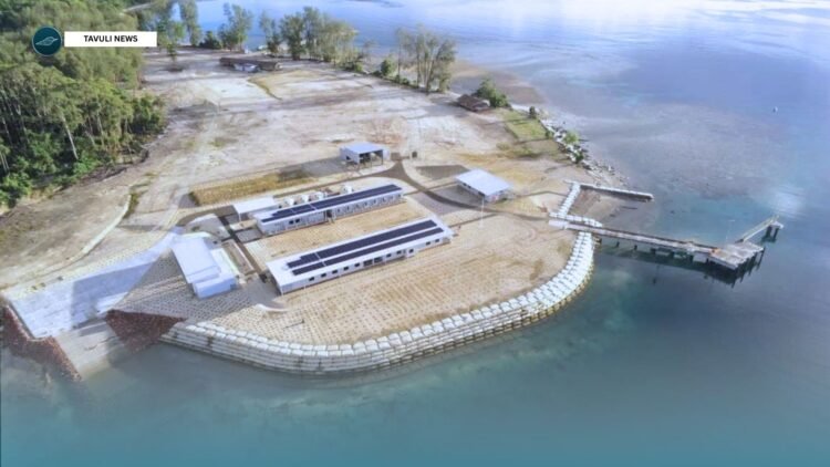 Aerial image of the Lofung Border and Patrol Boat Outpost
