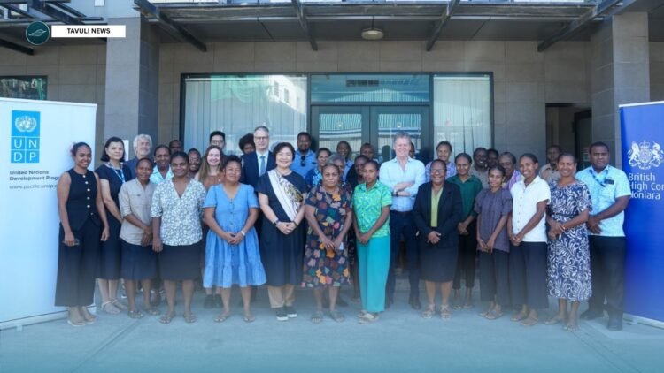Stakeholders group photo with High Commissioner Paul Turner.
