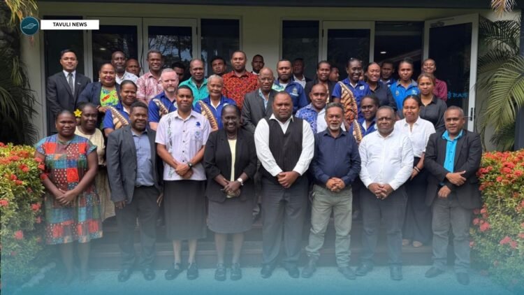 Justice Officials with PS McNeil, PS Fundamental Sector Mr Karamui, Head of Agencies at the Planning and Budget workshop