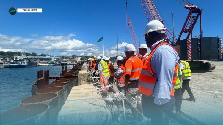 SIPA Board of Directors inspecting work on the International Terminal Berth 1