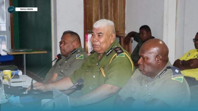 Sitting at the centre is the CSSI Commissioner, Mr. Mactus Forau.