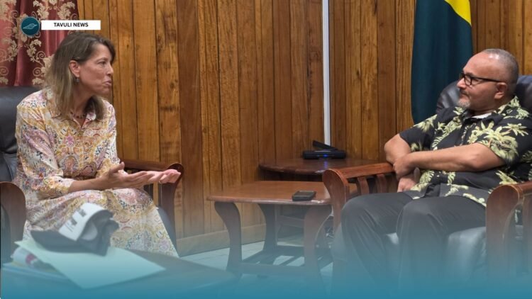 Solomon Islands Country Director, Ms Tory Clawson meet PM Wale