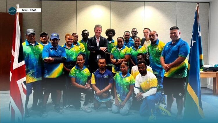 British High Commission welcomes home Team Solomons from Commonwealth Games.