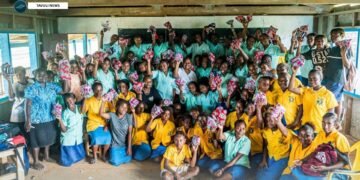 WVSI assists Girls with Sanitary Kits at remote Guadalcanal School