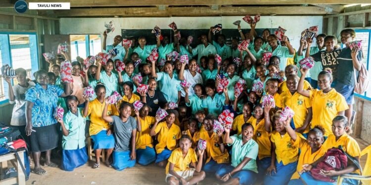 WVSI assists Girls with Sanitary Kits at remote Guadalcanal School