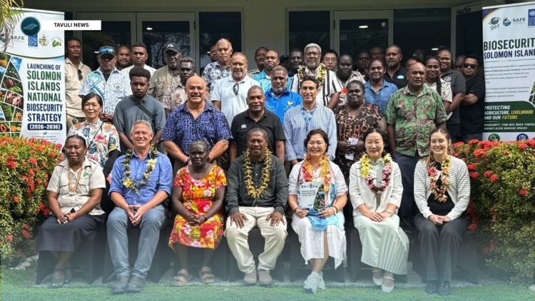 Government through ministry of agriculture and livesstock  has launched the Solomon Islands National Biosecurity Strategy 2026–2036. Group Photo