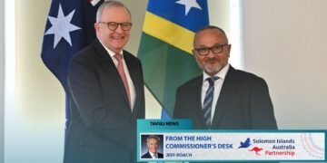 Australia And Solomon Islands Standing Together On The World Stage