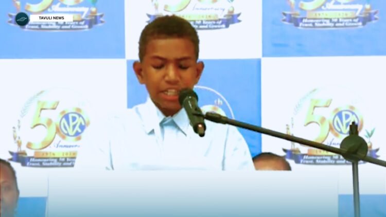 Dennis Solomon Waeta, a student at Burnscreek Primary School