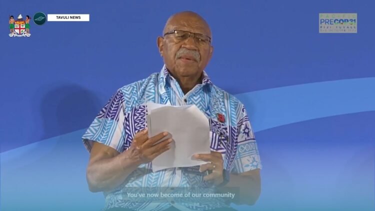 Fiji Prime Minister Sitiveni Rabuka