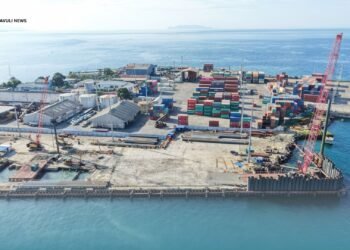 Major Piling Works Advance Honiara International Port Upgrade