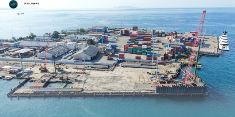Major Piling Works Advance Honiara International Port Upgrade