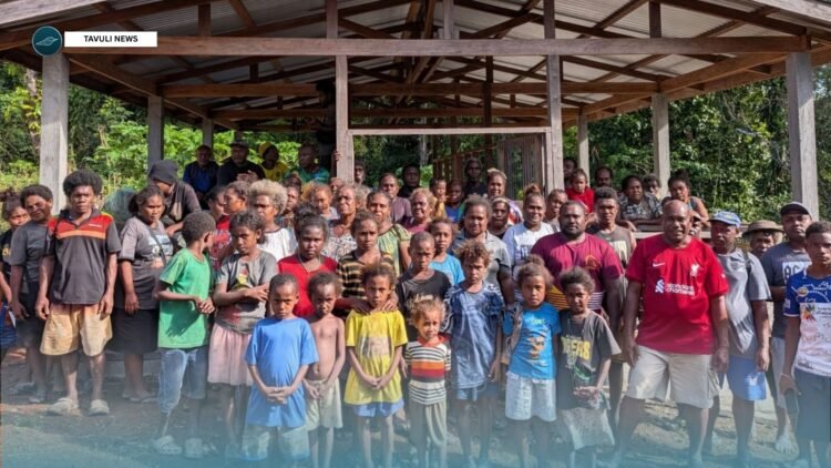 Members of the Waiasi Piggery Farmers Association in Waipina Village in South Malaita at their new piggery house supported by the SIART Project. Women and children also participated during the training delivered at their village last week.