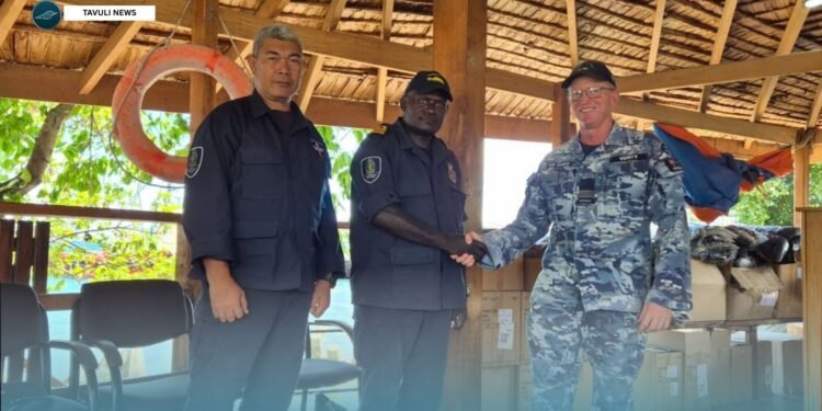 ROYAL SOLOMON ISLANDS POLICE FORCE MEMBERS WEAR THEIR PRIDE ON THEIR SLEEVE