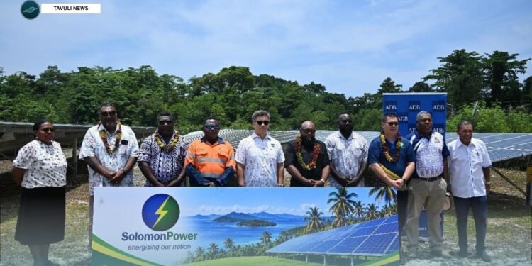 ADB, Solomon Power, and Government Commission Munda Solar Plant